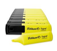 Pelikan Evidenziatori, Signal, Giallo, Confezione Risparmio da 10 Pezzi, Cappuccio con Clip, Prodotto in Germania