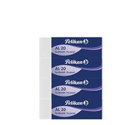 Pelikan Gomme da Cancellare, AL 20, Gomma Bianca, per Matite in Grafite, Disegno Tecnico e Artistico, Adatta ai Bambini, Confezione da 4 Pezzi, Dimensione 65x21x12mm