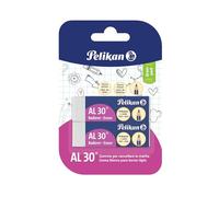 Pelikan, Gomme da Cancellare, AL 30, Gomma Bianca, per Matita, Adatta per Disegno Tecnico e Scolastico, Prodotto in Germania, Blister da 2 Pezzi
