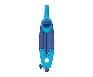 Pelikan griffix - Compasso scolastico, 150 mm, con mine di ricambio, temperamatite e protezione della punta, blu, 1 pezzo