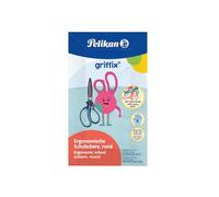 Pelikan, Griffix forbici con impugnatura ergonomica per destrimani, sicure per i bambini, comode e resistenti