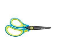Pelikan Griffix 820592 - Forbici a punta per mancini, colore: Blu fluo