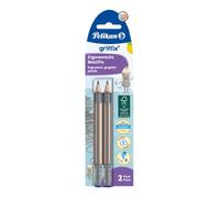 Pelikan Griffix - Matite, spessore B, 2 pezzi, in scatola pieghevole