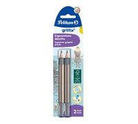 Pelikan Griffix - Matite, spessore B, 2 pezzi, in scatola pieghevole