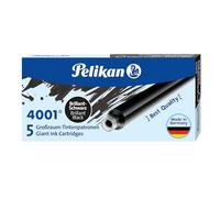 Pelikan GTP/5 Cartuccia D'Inchiostro, Nero Brillante, 5 Per Pack