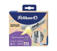 Pelikan Highlighter 490® eco Set of 6 Pastel Colours in Case