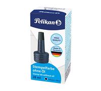Pelikan, Inchiostro per Timbri a Tampone senza Olio 4K, 28 ml, Color Nero, Adatto per Tutti i Timbri da Ufficio, Prodotto in Germania