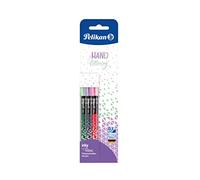 Pelikan Inky Pastell - Penna a sfera, 3 pezzi, colori assortiti