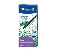 Pelikan Inky Pen 273, Scatola con 10 pennarelli a inchiostro liquido, Verde