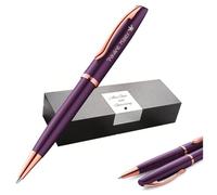 Pelikan Jazz Noble Elegance K36 Penna a sfera con incisione regalo - Penne uniche con nome - Regali personalizzati - Penna a sfera personalizzata (Viola)