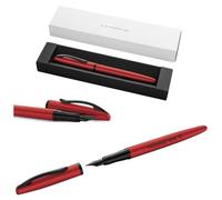Pelikan Jazz Noble Elegance P36 - Penna stilografica con incisione regalo, penne uniche con nome, regali personalizzati, penna stilografica personalizzata (rosso)