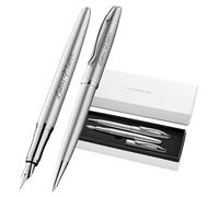 Pelikan Jazz Noble Elegance Penna a sfera e penna stilografica con incisione regalo Penne uniche con nome Regali personalizzati Penna stilografica personalizzata K