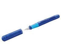 Pelikan Junior 824859 - Penna stilografica per mancini, pennino L, colore: blu