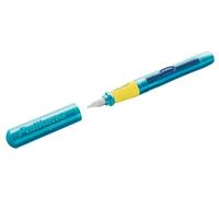 Pelikan Junior 824873 - Penna stilografica per mancini, colore: turchese, pennino L