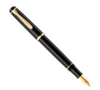 Pelikan Füllhalter Classic 200, Schwarz, Feder M (mittel), hochwertiger Patronen