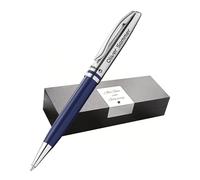 Pelikan Penna a sfera jazz con incisione regalo - penna a sfera - penne uniche con nome - regali personalizzati per Natale - penna a sfera personalizzata (stampa UV, blu scuro)