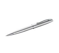 Pelikan Penna a sfera Jazz Noble argento, per destrimani e mancini, elegante penna a sfera in metallo, in scatola pieghevole, 821674