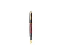 PELIKAN Penna stilografica M200 rosso marmorizzato medio con astuccio rosso