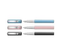 Pelikan Penna stilografica Pina Colada con 3 cartucce di inchiostro standard, 3 colori assortiti, 1 pezzo, colore casuale, non è possibile scegliere il colore