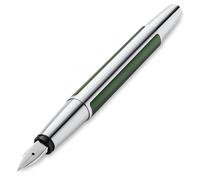 Pelikan Penna stilografica Pura P40, verde foresta, piuma EF (extra fine), penna stilografica di alta qualità in confezione regalo, 822831