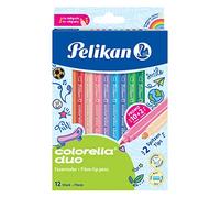 Pelikan Colorella 804905 Fibre-Tip Pen Duo 12 Stück DUO 1 count (Pack of 12) Duo