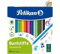 Pelikan Scatola da 24 Matite Colorate Esagonali Laccate - Mina Antirottura - FSC NEW