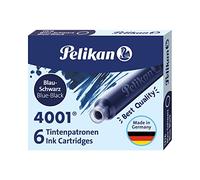 Pelikan - Set Cartucce Inchiostro 4001 per Stilografiche TP6, Confezione Risparmio 60 Unità, 10 Scatole da 6 Cartucce, Blu Nero, Prodotto in Germania, 301184A, 60 cartucce