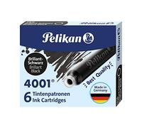 Pelikan - Set Cartucce Inchiostro 4001 per Stilografiche TP6, Confezione Risparmio 60 Unità, 10 Scatole da 6 Cartucce, Nero, Prodotto in Germania, 301218A, 60 cartucce