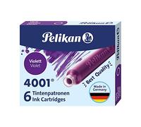 Pelikan - Set Cartucce per Stilografiche Inchiostro 4001 Refill TP6, Confezione Risparmio 60 Unità, 10 Scatole da 6 Cartucce, Viola