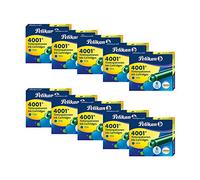 Pelikan - Set di cartucce d'inchiostro 4001 per fontane TP6, Savings, verde, confezione da 60 cartucce, 10 scatole da 6 cartucce