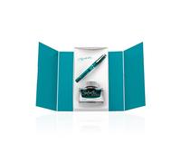Pelikan Set Stilografica M205 Apatite pennino EF con ink edelstein coordinato 50ml, confezione regalo