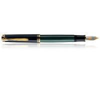 Pelikan Souverän M 800 986414 Piston Fountain Pen with Biolcor-Gold Nib 18 Carat 750 1 Item Black Nib Width F Colour