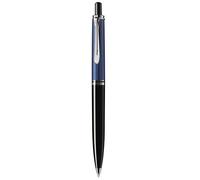 Pelikan Souveraen Penna a Sfera Meccanismo a Scatto Linea K 405 - Dettagli Argentati Silver, Qualità Premium, colore fusto nero blu, in confezione regalo