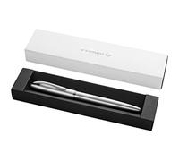 Pelikan, Stilografica Jazz Noble Elegance In Metallo Silver, Inchiostro Blu, Con Clip Elastica, In Elegante Astuccio Regalo