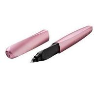 Pelikan Twist Ink Roller Girly Rose, forma ergonomica metallica rosa, adatta per i mani destra e sinistra,- 1 pezzo (806299) NEW