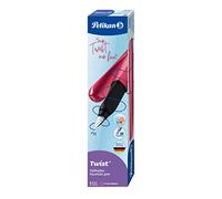 Pelikan, Twist Penna Stilografica, Impugnatura Ergonomica per Destrimani e Mancini, Fresh Melon, Inchiostro Blu, Made in Germany