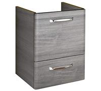 Pelipal Mobile sottolavabo Quickset 328 in grafite replica trasversale, larghezza 40 cm, senza lavabo con 1 anta e 1 cassetto