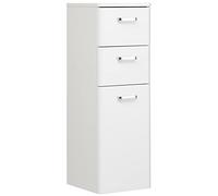 PELIPAL Quickset 359 Highboard, legno decorato, bianco lucido, 33,0 x 30,0 x 90 cm