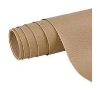 Pelle Adesiva per Riparazioni, Tessuto Decorativo per Auto, per Tappezzeria, Cassetti Portagioielli, Riparazioni e Ristrutturazioni Fai da Te con Cucito a Mano-khaki||30x137cm