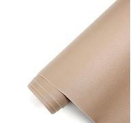 Pelle Adesiva per Riparazioni, Tessuto in Microfibra Morbido Al Tatto, per Riparare e Rinnovare Mobili, Divani, Sedili Auto, Borse-brown 2||30x137cm