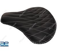 Pelle Assolo Sedile Flathead Nero Per Harley Wla Wlc Vl Ul El Wl Knucklehead Aes