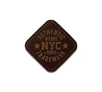 Pelle Authentic Wears NYC - Toppe termoadesive Patch Toppa ricamate, misura: 3 x 3 cm