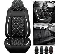 Pelle Auto Set coprisedili,per Renault Kangoo Rapid 2013-2018, Universale Copri Sedile Auto Traspirante Antiscivolo Impermeabile 5-Posti Pelle Set Coprisedili Protezioni(White)