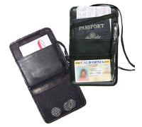 Pelle Boarding Pass Sostegno Passaporto Viaggio Id Biglietto Collo Cinturino A