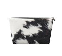 Pelle bovina marrone, Borsa da toilette Borsa per trucco Borsa per cosmetici Borsa da toilette da viaggio portatile