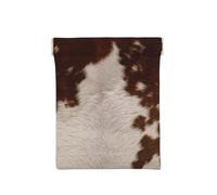 Pelle bovina rosso marrone, Spremere il portafoglio superiore da donna Borsa portaoggetti Piccola portamonete Portamonete