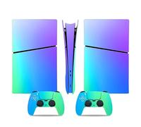 Pelle Decalcomania Per PS5 Slim Skin Disc Edition & Per Digital Console Controller Vinyl Cover Skins Wraps Scratch Resistant Compatible 43797 Avvolgimento Della Pelle(Disc Version)