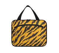 Pelle di animale leopardo giallo nero appeso borse da viaggio per gli uomini con gancio, Designer Fashion Brush Bag per le donne must Camping bolso de Mano para Hombre L