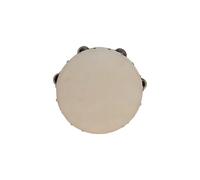 Pelle Di Capra Tamburelli per Bambini, In Legno Tamburello Strumento Musicale Percussione Trattenuta per Gli Oggetti Di Scena per Le Riprese, Spettacoli Di Matrimonio(7 inch)