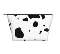 Pelle di mucca Dalmata Macchie di cani Animali Animali dalmata, Borsa da toilette Borsa per trucco Borsa per cosmetici Borsa da toilette da viaggio portatile